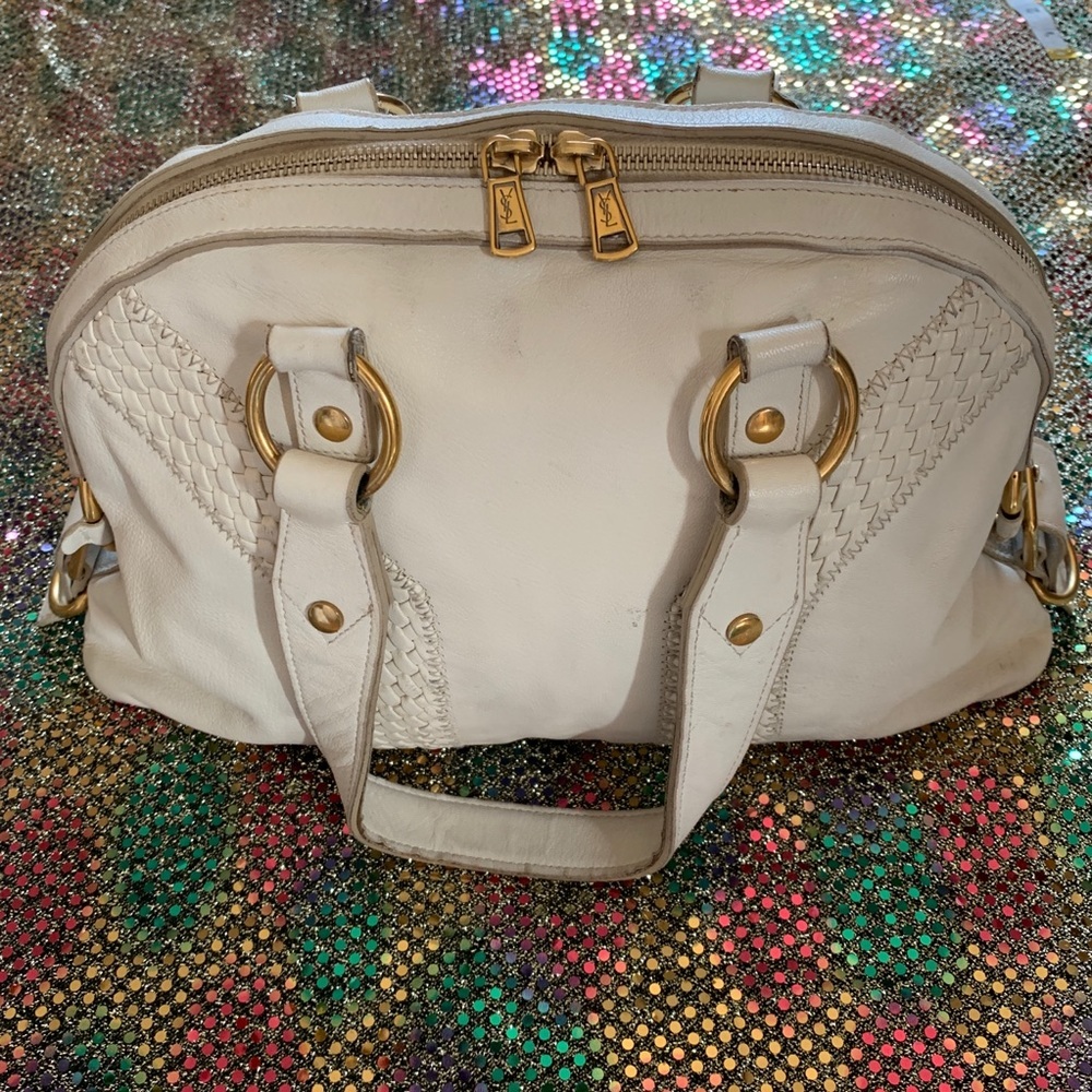 Yves Saint Laurent Ivory satchel Leather Handbag